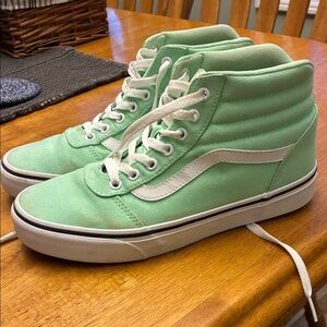 Vans Mint Green High-Top Sneakers